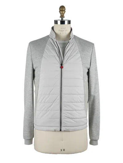 Pre-owned Kiton Coat Cotton Size 42 Us 52 Eu Kcw26 In Gray