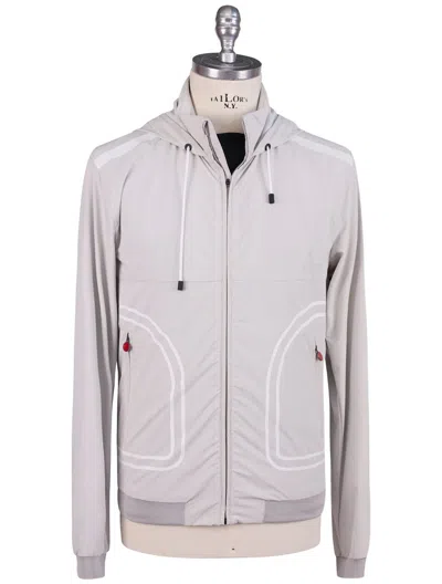 Pre-owned Kiton Coat Pa Elastane Sz 38 Us 48 Eu Tc65 In Gray