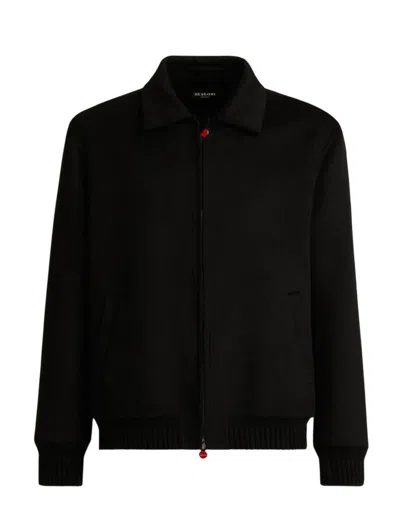 Kiton Coats In Black