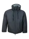 Kiton Tech Fabric Coat In Black