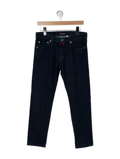 Pre-owned Kiton Corduroy Pants In Blue