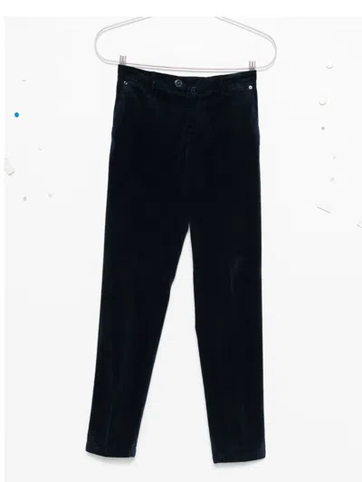 Kiton Corduroy Trousers In Black