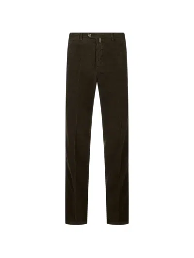 Kiton Corduroy Trousers In Brown