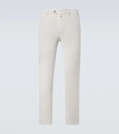 Kiton Cotton-blend Corduroy Pants In White
