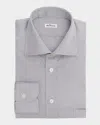 Kiton Cotton Button-front Shirt In Gray