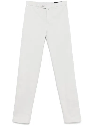 Kiton Cotton Chinos In Grey