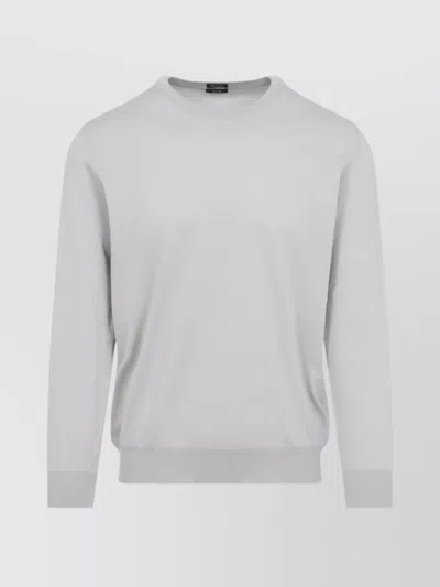 KITON COTTON CREW NECK PULLOVER