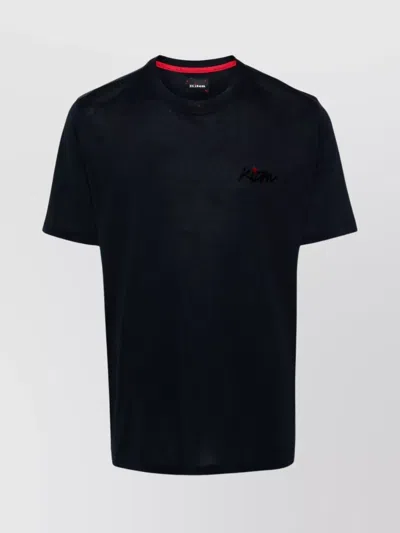 Kiton Flocked-logo Cotton T-shirt In Multi