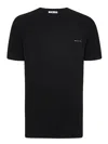 KITON KITON COTTON JERSEY T-SHIRT WITH EMBROIDERED LOGO POCKET