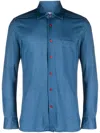 KITON KITON COTTON LONG SLEEVE SHIRT