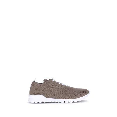 Kiton Cotton Mesh Sneakers Reinforced Toe In Neutral