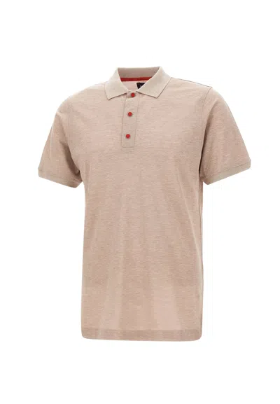 Kiton Cotton Polo Shirt In Beige