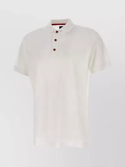 Kiton Cotton Polo Shirt Ultrafine In White