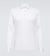 Kiton 'positano' Button-down Collar Polo Shirt In White