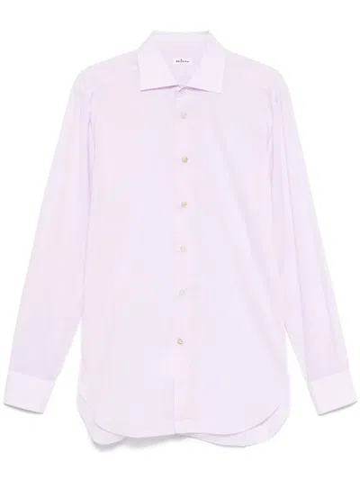 Kiton Cotton Shirt In Pink