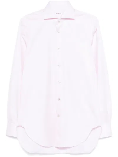 Kiton Cotton Shirt In Pink