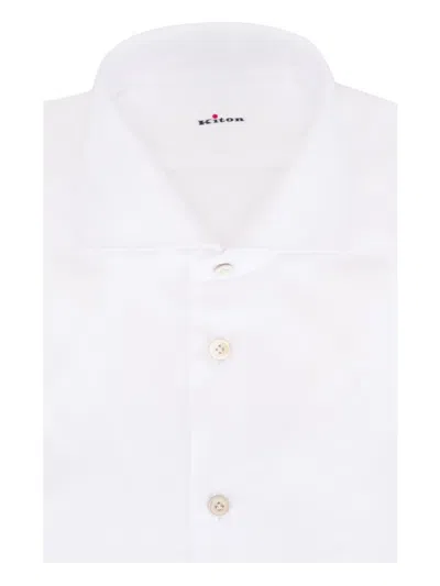 Kiton Cotton Shirt In White