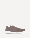 Kiton Cotton Mesh Sneakers Reinforced Toe In Neutral