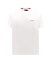 KITON COTTON T-SHIRT WITH EMBROIDERED LOGO