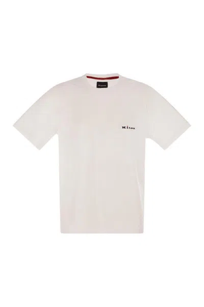 KITON KITON COTTON T-SHIRT WITH LOGO