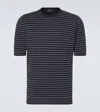 Kiton Cotton T-shirt In Blue
