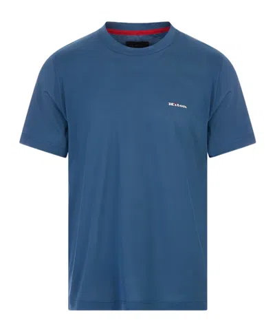 Kiton Cotton T-shirt In Blue