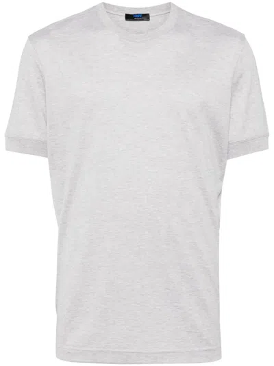 Kiton Crew-neck Cotton T-shirt In Grey