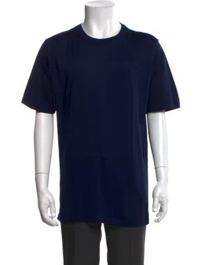 Pre-owned Kiton Crew Neck Short Sleeve T-shirt In Blue