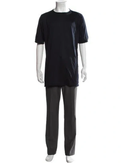 Pre-owned Kiton Crew Neck Short Sleeve T-shirt In Blue