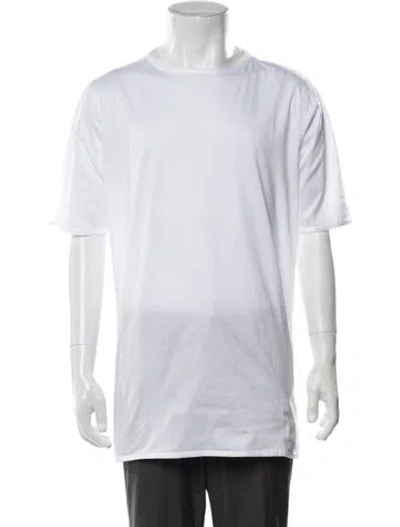 Pre-owned Kiton Crew Neck Short Sleeve T-shirt In White