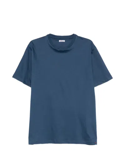 Kiton Crew-neck T-shirt In Blue