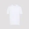 Kiton Cotton Crew-neck Short-sleeve T-shirt In White