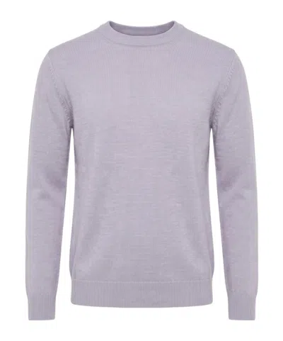Kiton Crew-neck Long-sleeve Sweater In Purple