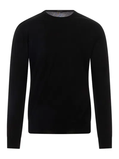 Kiton Crewneck Sweater In Black