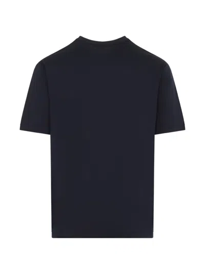 Kiton Crew Neck Regular Fit Short Sleeves Shirt In Black
