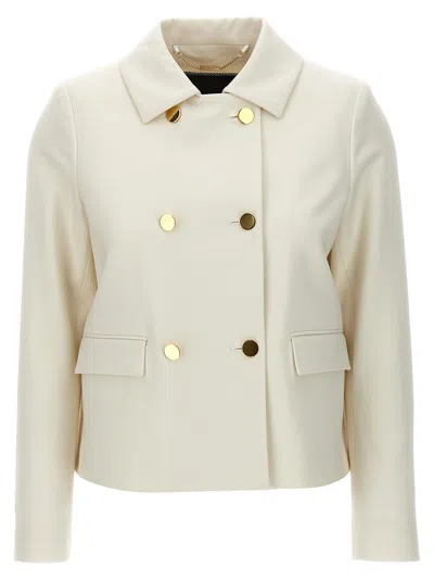 KITON CROPPED DOUBLE-BREASTED JACKET
