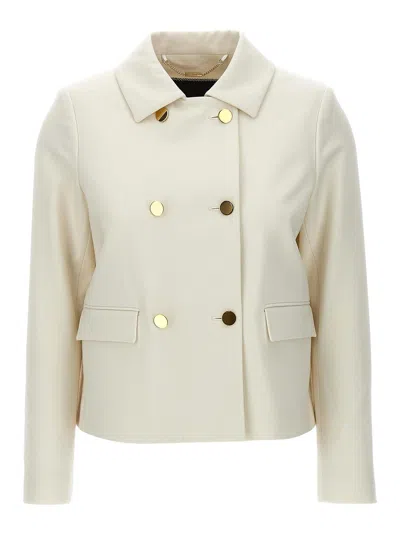 KITON CROPPED DOUBLE-BREASTED JACKET