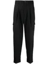 KITON CROPPED TAPERED TROUSERS