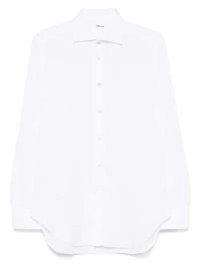 Kiton Cutaway-collar Shirt In White