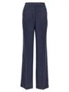 Kiton Virgin Wool Straight-leg Trousers In Dark Blue
