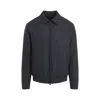 Kiton Dark Grey Bomber Jacket In Blue