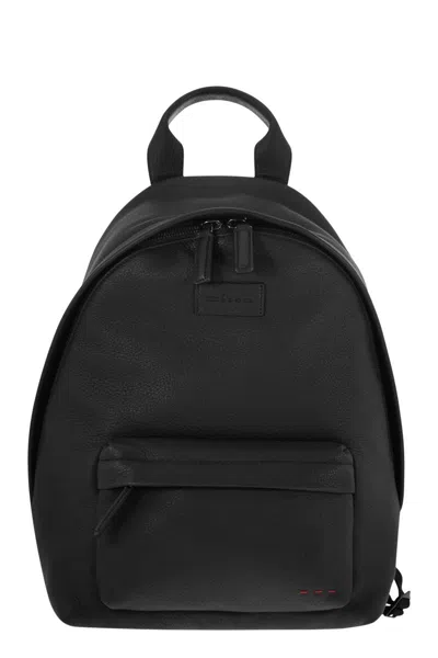 Kiton Deerskin Mini Backpack For Men In Black