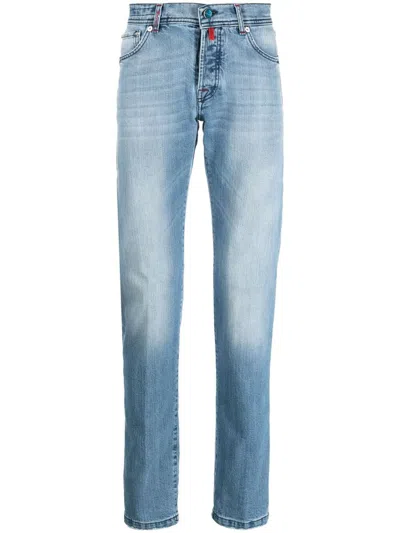 Kiton Denim Cotton Jeans In Blue