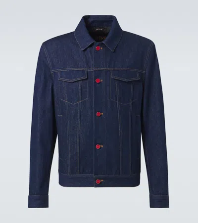 Kiton Jeansjacke In Blau