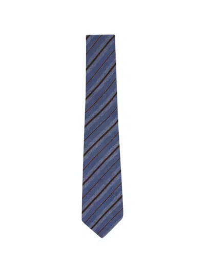 Kiton Diagonal-stripe Tie In Multi