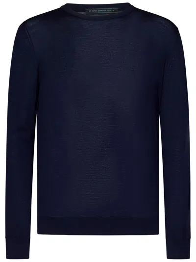 Kiton ''diamante Blu'' Sweater In Blue