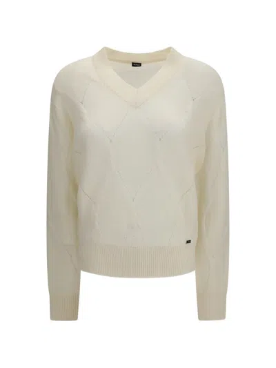 Kiton Diamond-pattern V-neck Sweater In Multi