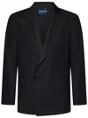 Kiton 'double' Blazer In Black