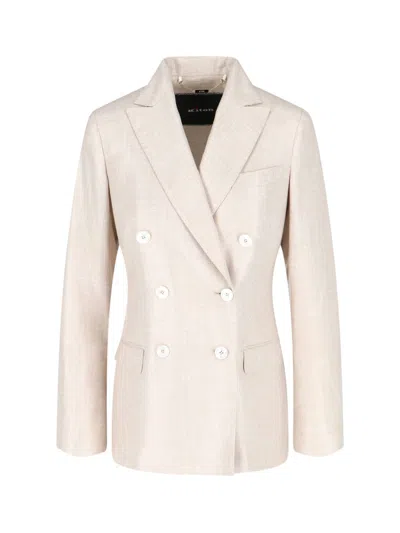 KITON DOUBLE-BREASTED BLAZER