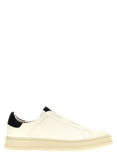 KITON DOUBLE STITCH SNEAKERS